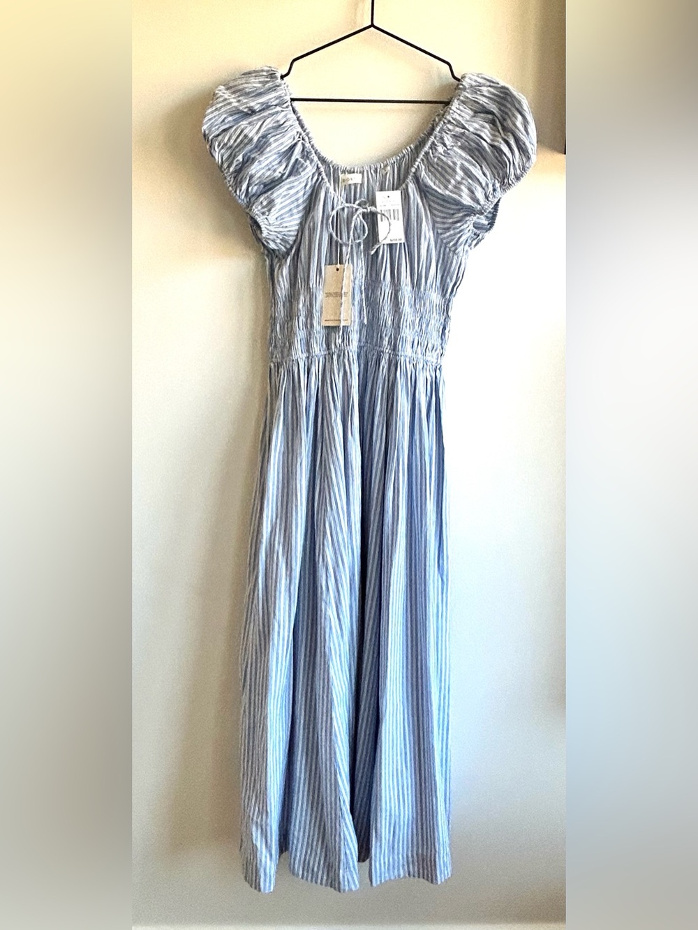 DÔEN Quinn Midi Dress in Montauk Stripe - Picture 2 of 4